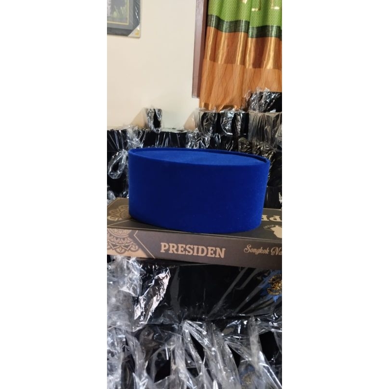 PECI POLOS BIRU SONGKOK POLOS BIRU