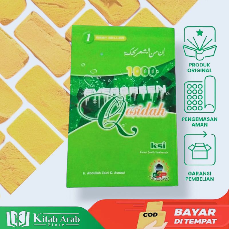 

buku sholawat evergreen kumpulan 1000 qosidah soft cover saku