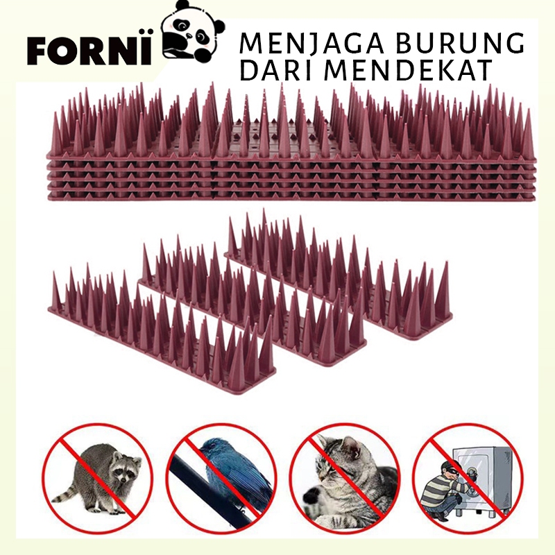 Duri Pagar Plastik Anti Kucing Anjing Burung Ayam Liar Praktis Aman Alat Duri Pengusir Kucing Anjing