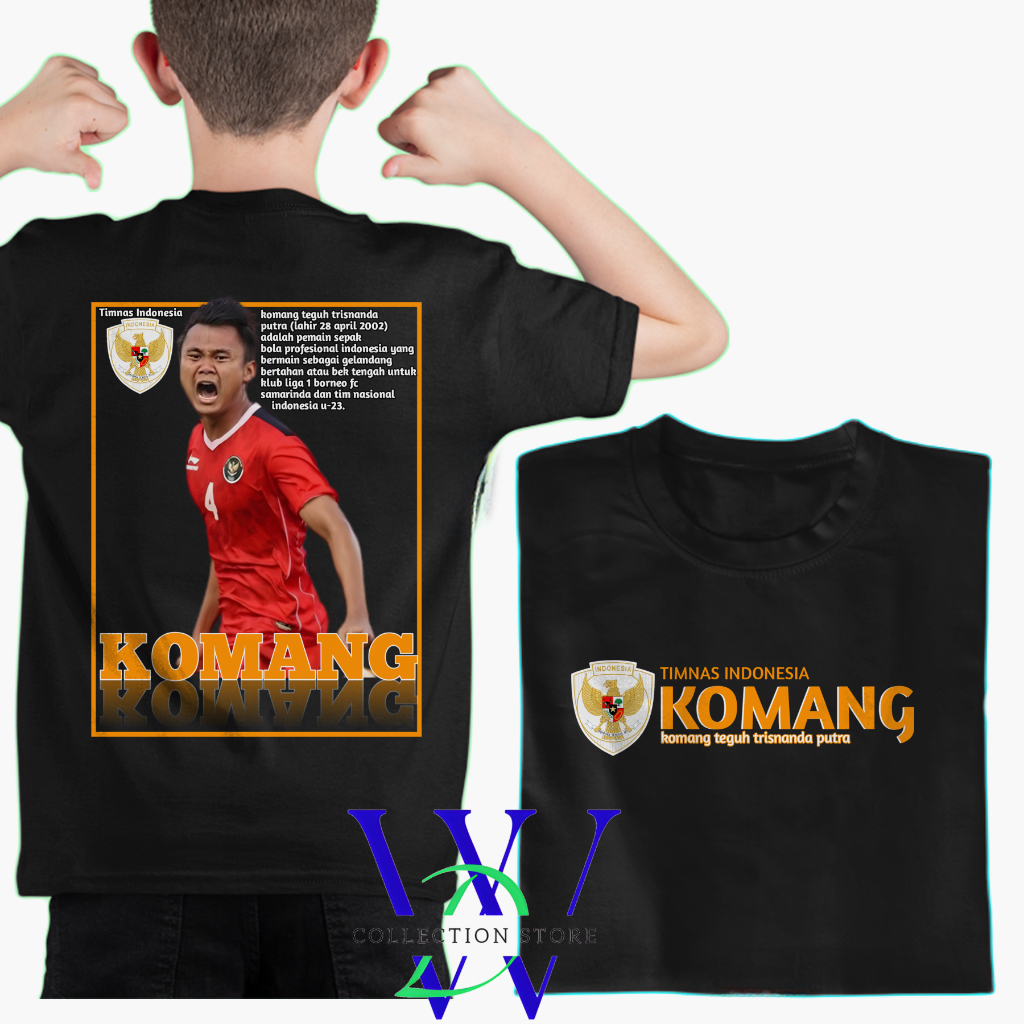 WDC Kaos anak timnas indonesia kaos anak streetwear kaos komang