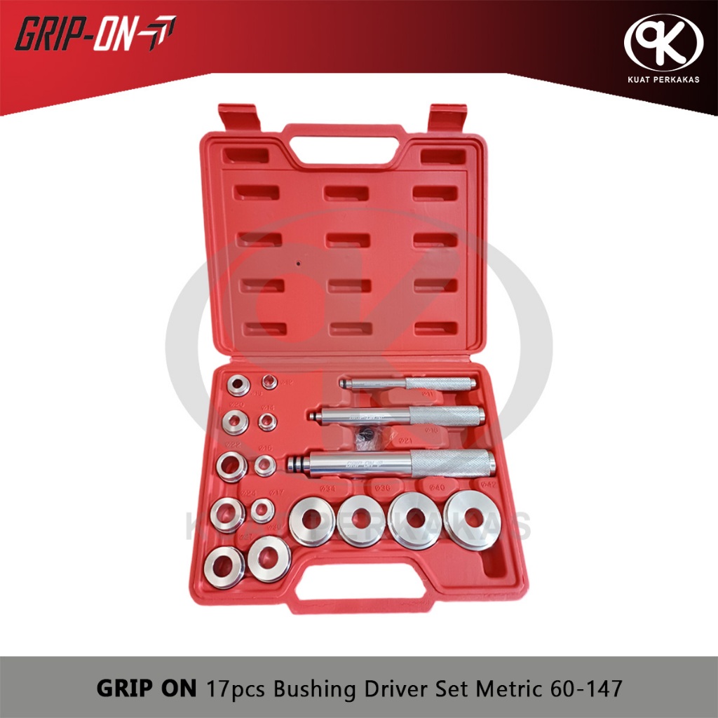 Metric Bushing Driver Set 17pcs GRIP ON 60-147 Alat Lepas Pasang Bearing & Seal