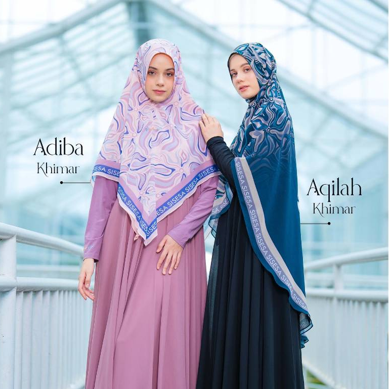 [SILMIKAFF] SISESA Khimar Aqilah Black Gamis Syari Hijab Jilbab Si.Se.Sa Original AR Authorized Rese