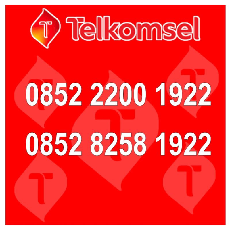 telkomsel nomor simpati cantik spesial tahun 1922 1926 1928 1933