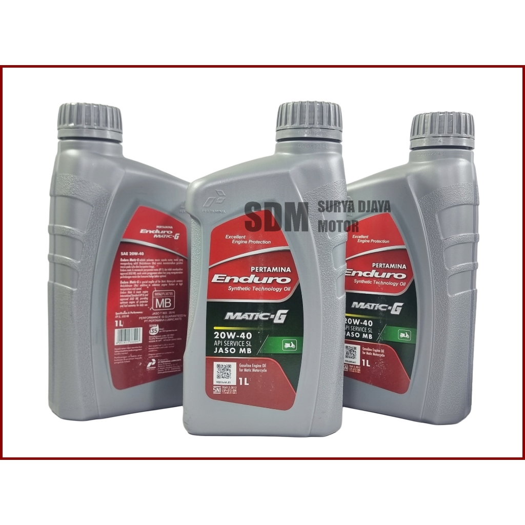 Oli Enduro Matic G 20W-40 1L / Oli Motor Matic Enduro Matic G