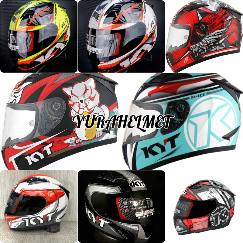 kyt r10 motif original/HELM KYT R10 MOTIF/helm kyt fullface/Helm Kyt original