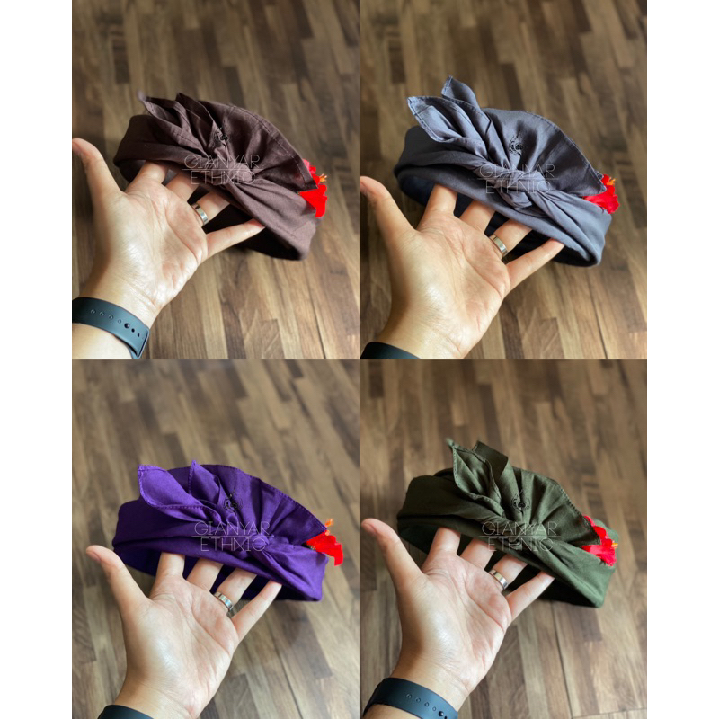 udeng jangar rimpit setengah jadi warna (bukan udeng jadi)