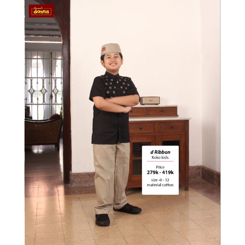 SETELAN KOKO ANAK - BAJU TAQWA ANAK REMAJA  DANNIS ORIGINAL SERI D RIBBON