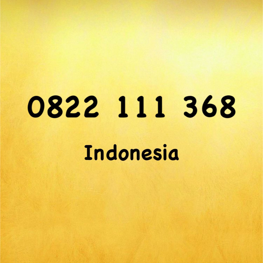 Nomor Cantik Simpati 10 Digit Seri 3688 - 1368 - 0822 111 368