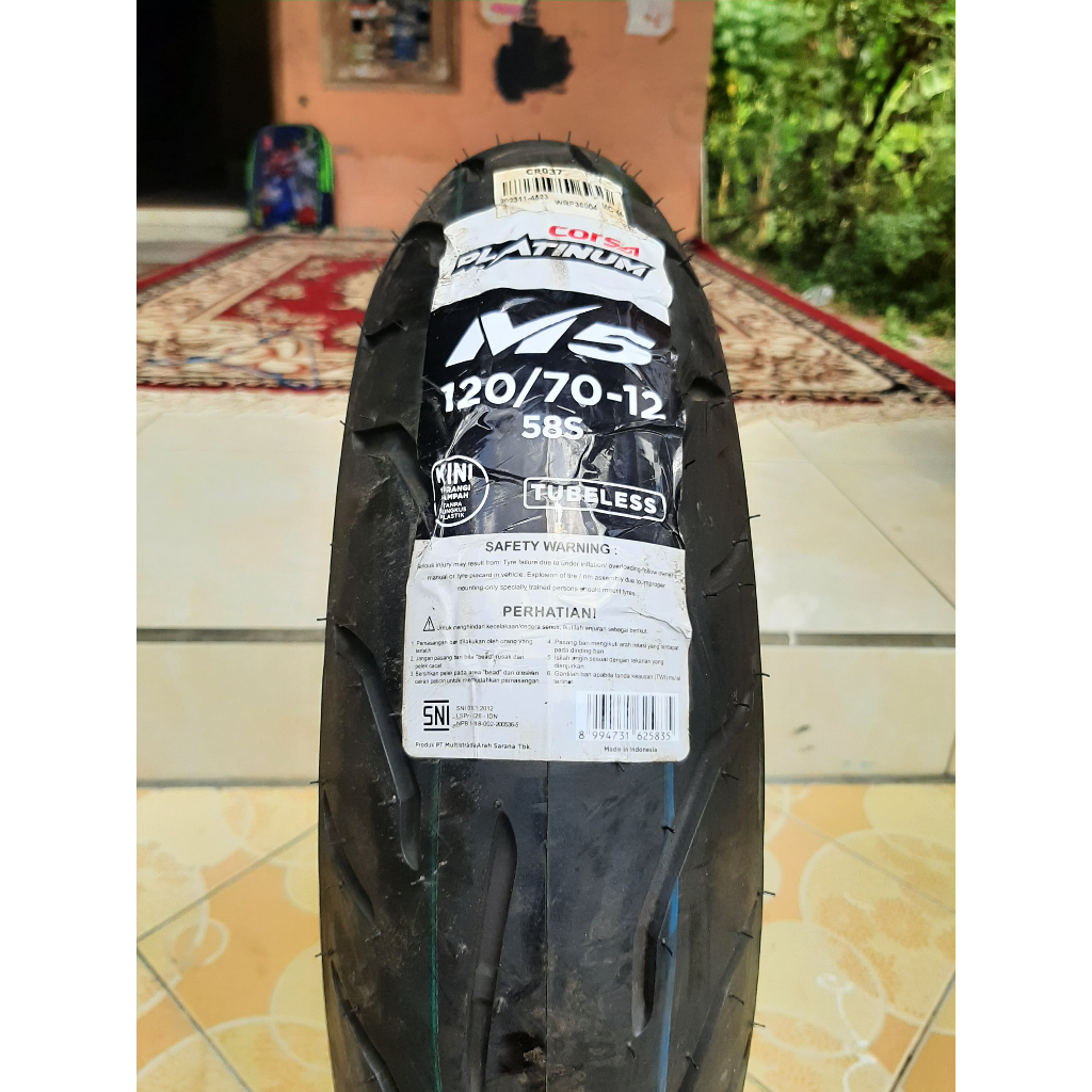 BAN MOTOR VESPA RING 12 CORSA M5 PLATINUM MEDIUM COMPOUND