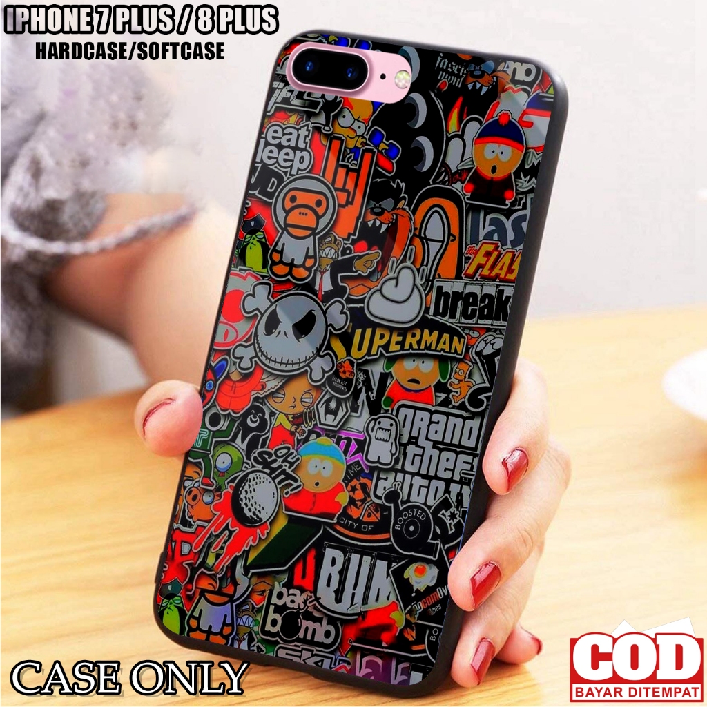 Case IPHONE 7 PLUS / IPHONE 8 PLUS - Casing IPHONE 7 PLUS / IPHONE 8 PLUS [ GRVTY ] Silikon - Kesing