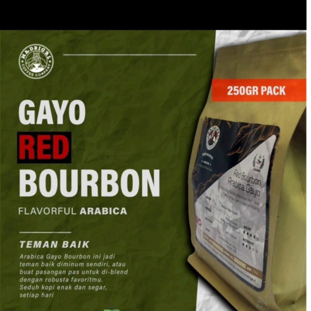 

Arabica Gayo Red Bourbon 250gr