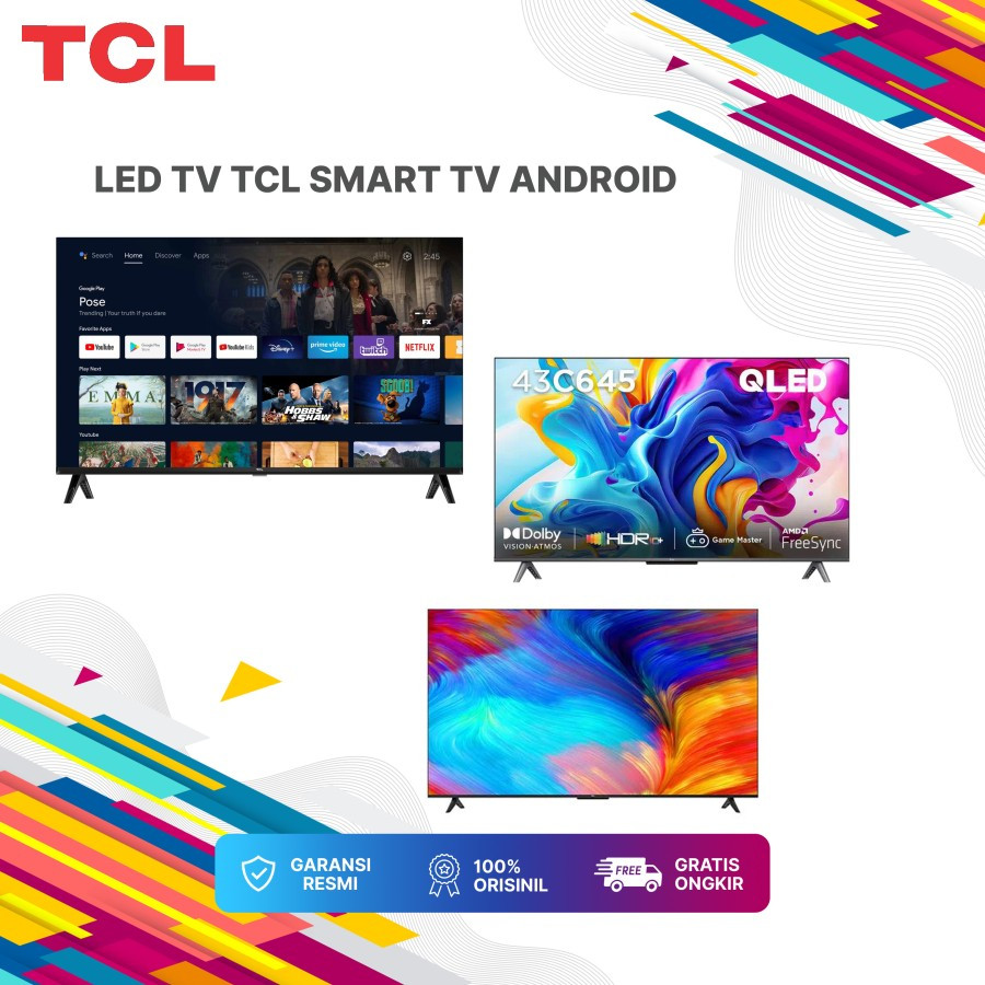 LED TV TCL SMART TV ANDROID  - 50P635 55P635 65P635 75P635