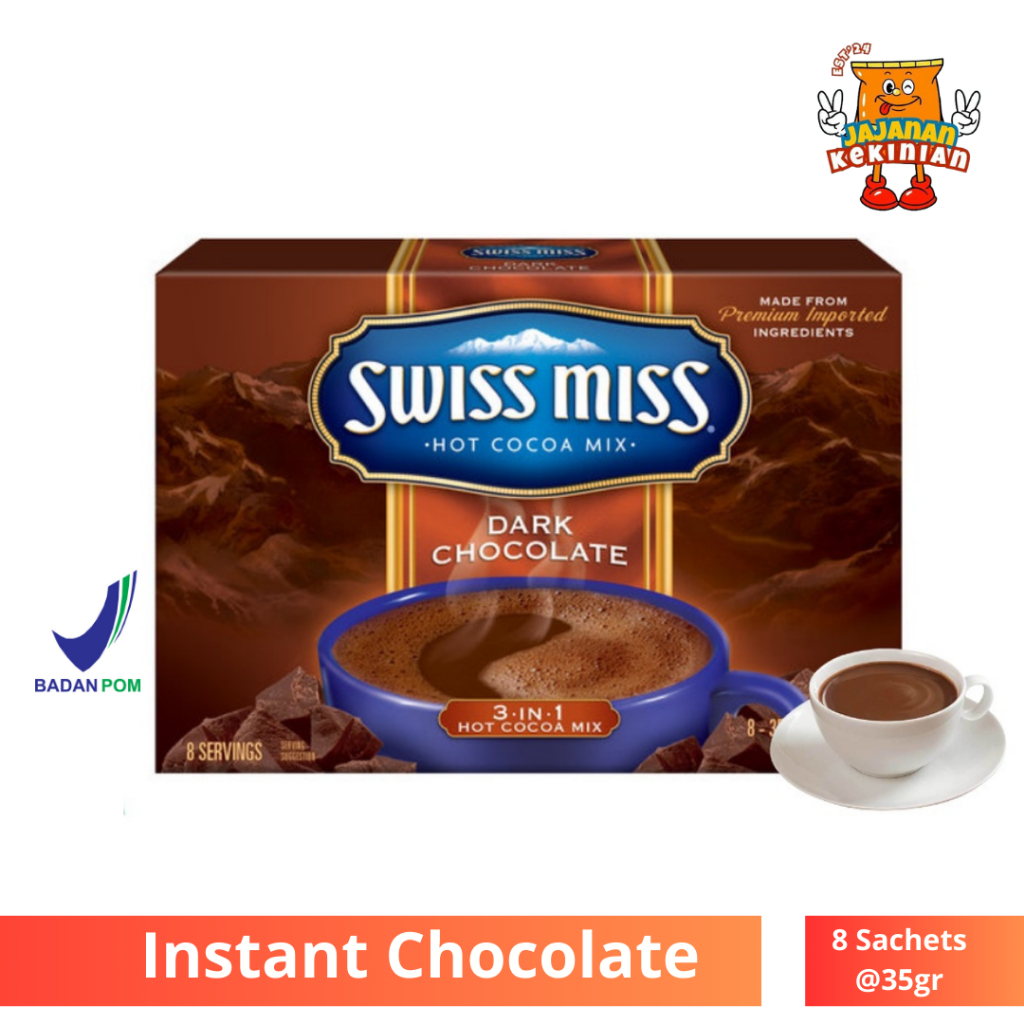 

SWISS MISS DARK CHOCOLATE - 8 SACHETS @35gram