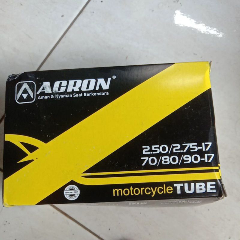 ban dalam merk acron 250/275 17 bebek Supra sugun Jupiter dll