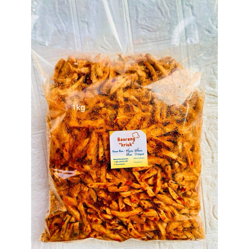 

Basreng 1kg pedas daun jeruk basreng 1kg ori