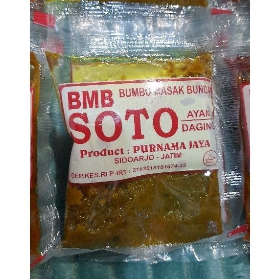 

Bumbu Masak Bunda (BMB) Instan Soto 1 Renceng isi 10 Sachet