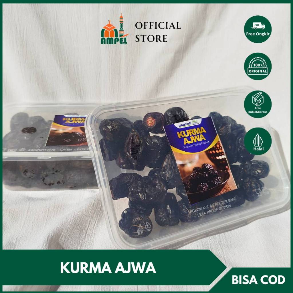 

Kurma Ajwa 500 gram Premium Jumbo Original Kurma Nabi Ajwa dari Madinah untuk Oleh Oleh Haji dan Umroh