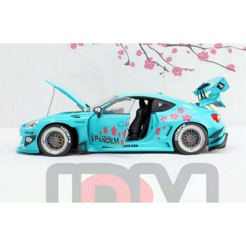 1/18 DCN MODEL PANDEM TOYOTA 86 BLUE DIECAST MOBIL NOT AUTOART