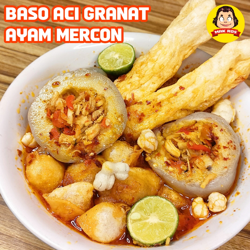 

BASO ACI JUMBO AYAM SUWIR MERCON/BASO ACI GRANAT JANDO/ BAKSO ACI PEDAS