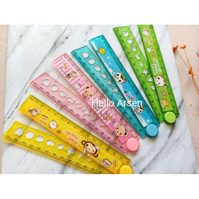 

Penggaris lipat anak lucu motif kartun