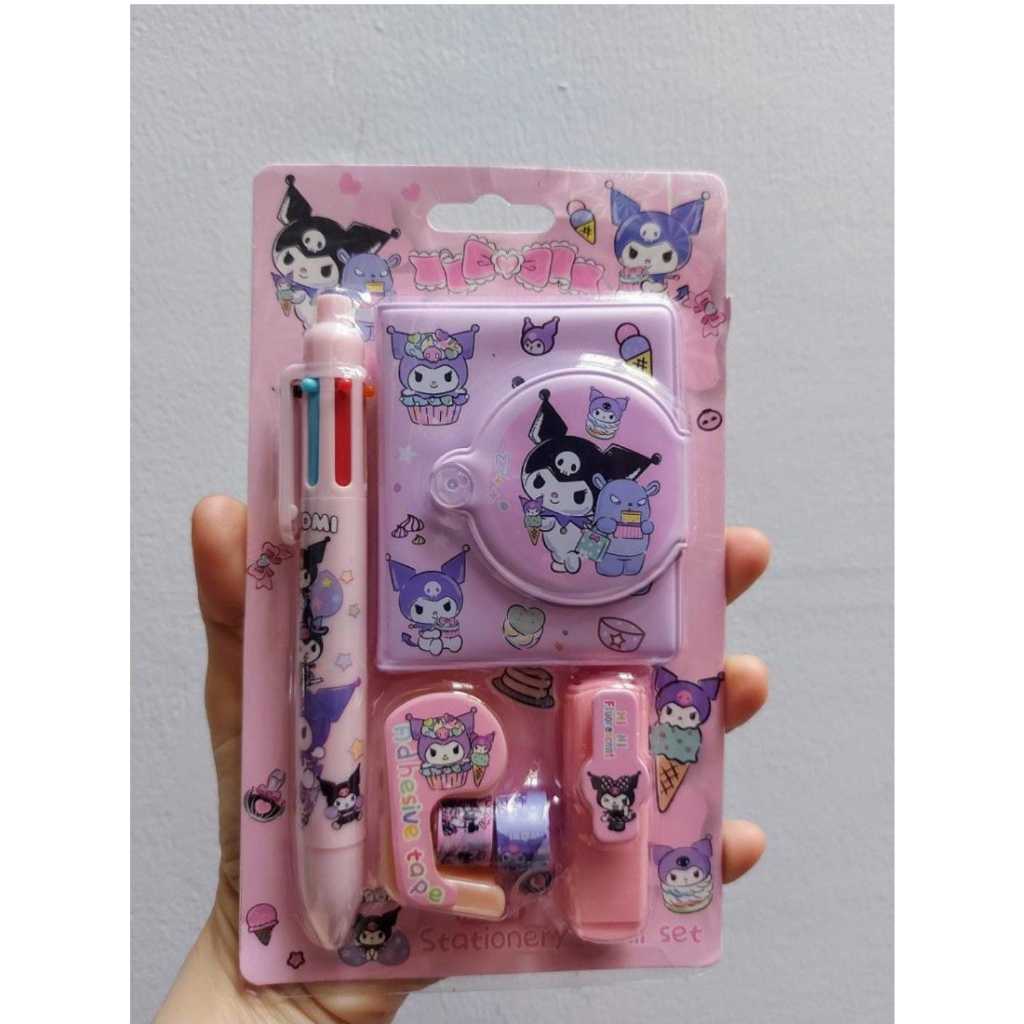 

JM Buku Dairy Kancing Karakter Lucu 4 in 1/ Memo+Pen / Buku Pen Mini Imut / Notebook BTS SANRIO KUROMI / Memo Diary