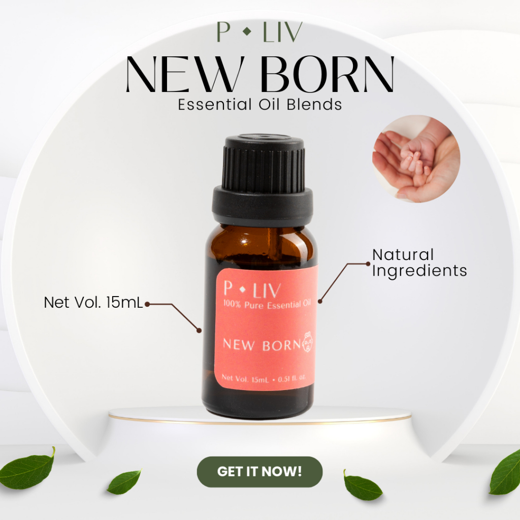 New Born - Pure Essential Oil 15ml | Bayi Kecil Anak Kecil Baru Lahir | Aromatherapy Oil 15ml | Pewa