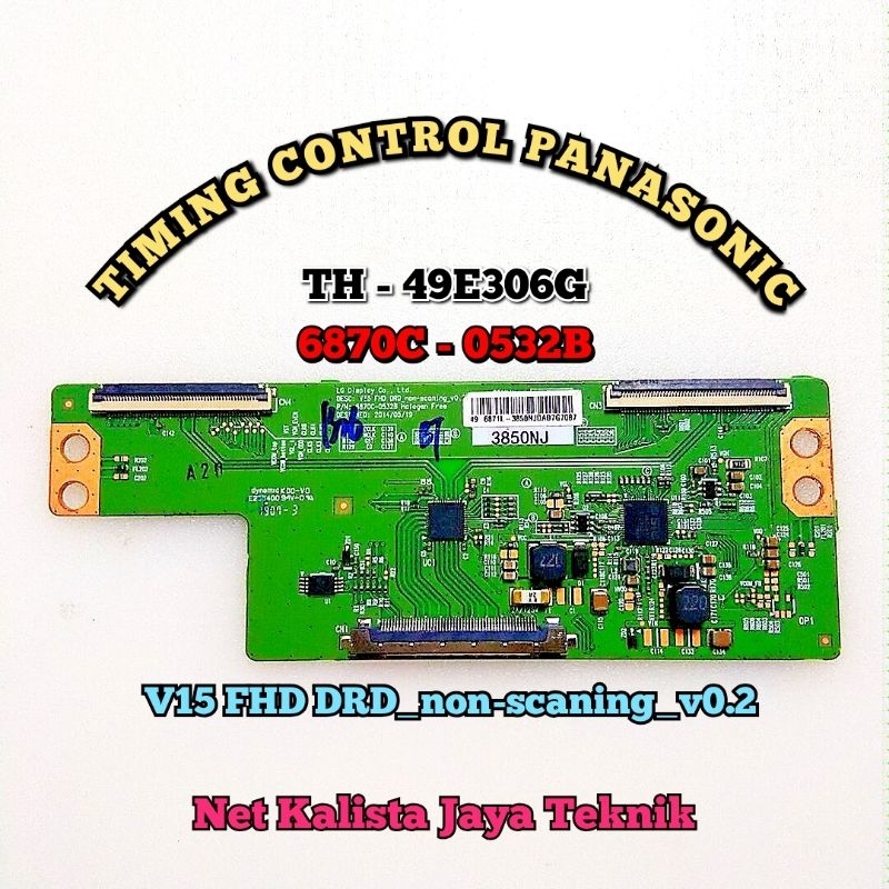 TCON TV PANASONIC TH 49E306G ORIGINAL V15 FHD DRD NON SCANING V0.2 TCON 49E306 TICON TH49E306G TCON 