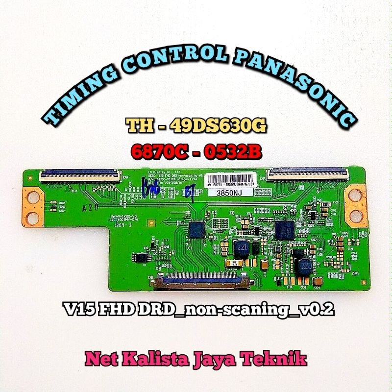 TCON TV PANASONIC TH 49DS630G ORIGINAL V15 FHD DRD NON SCANING V0.2 TCON 49DS630 TICON TH49DS630G TC