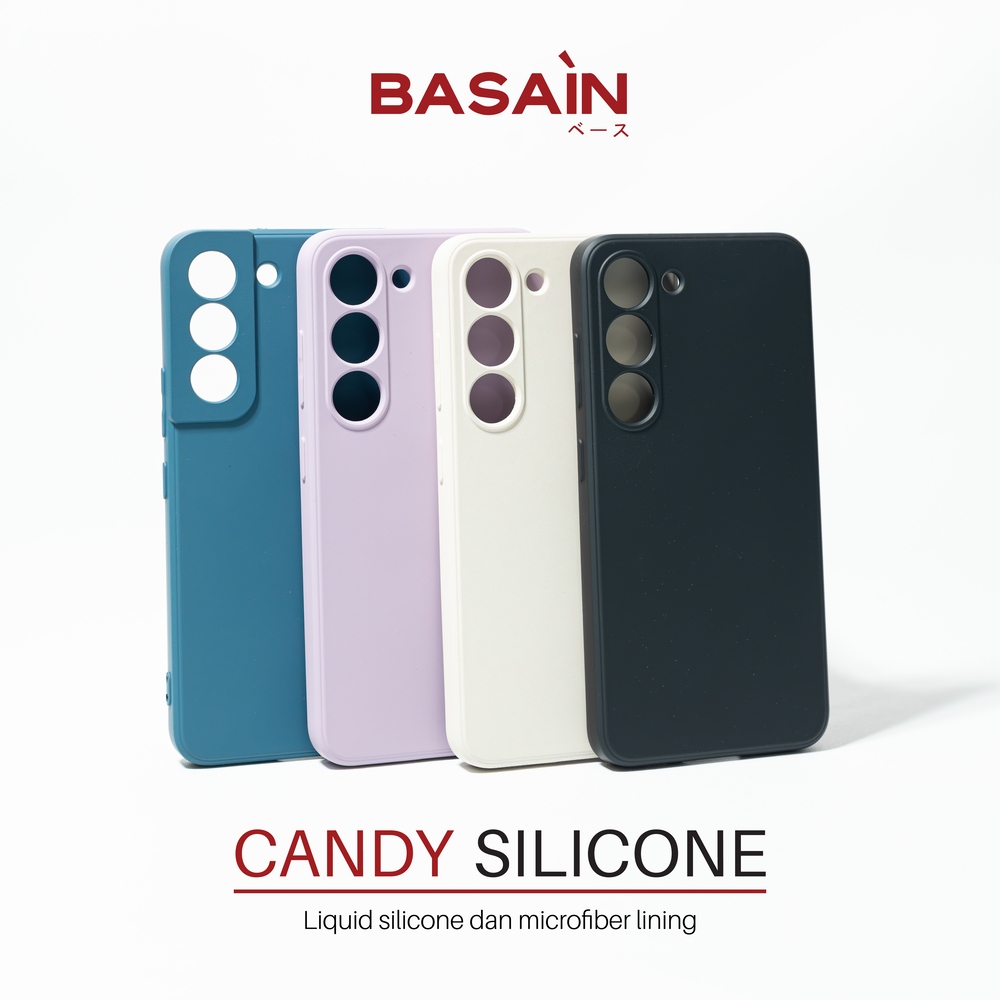 BASAIN Casing Samsung S23 FE Candy Silicone Case