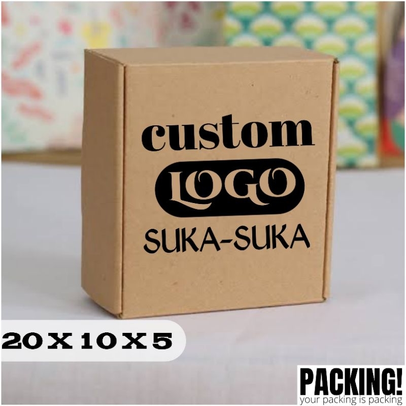 

sablon kardus die cut 20×10×5 // custom sablon kardus packing