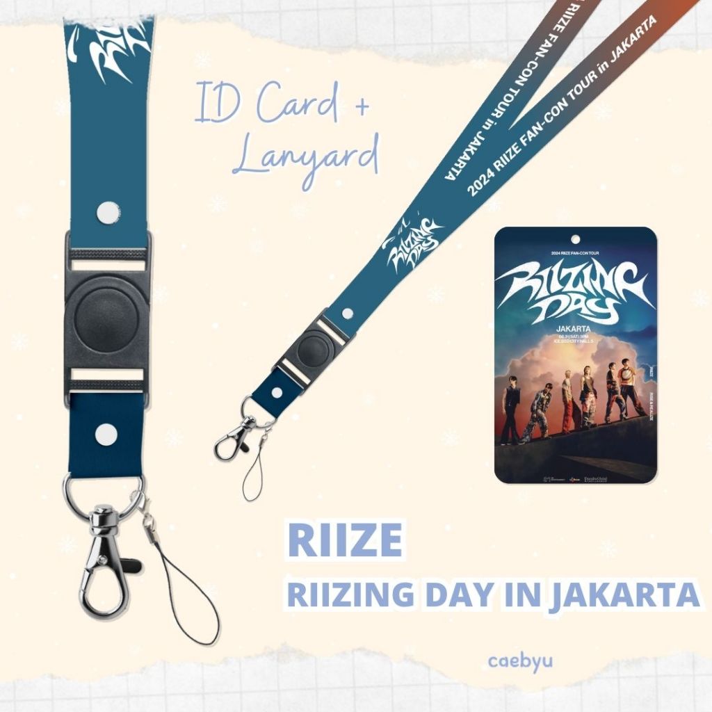 

READY STOCK ID Card + Lanyard RIIZE Riizing Day in Jakarta Kpop FAN-CON Fan Concert Konser JKT K-Pop Tali Gantungan HP PC ID Card Cahol Card Holder