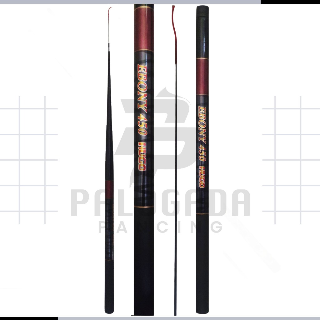Joran Tegek HUGO EBONY 450 Ruas Pendek Carbon Rod