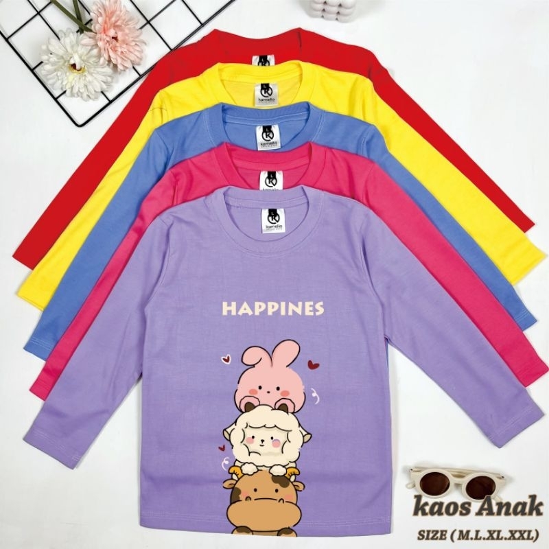 Baju anak perempuan|Baju anak lengan panjang|Baju anak keren|Happiness