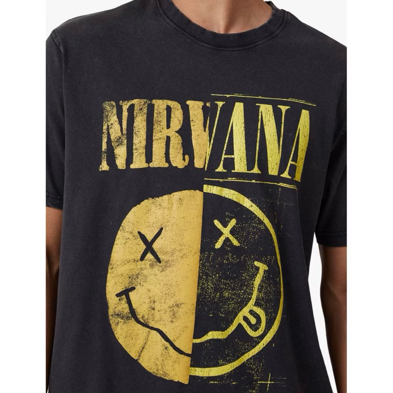 Original Kaos Band Nirvana Nevermind Official Merchandise