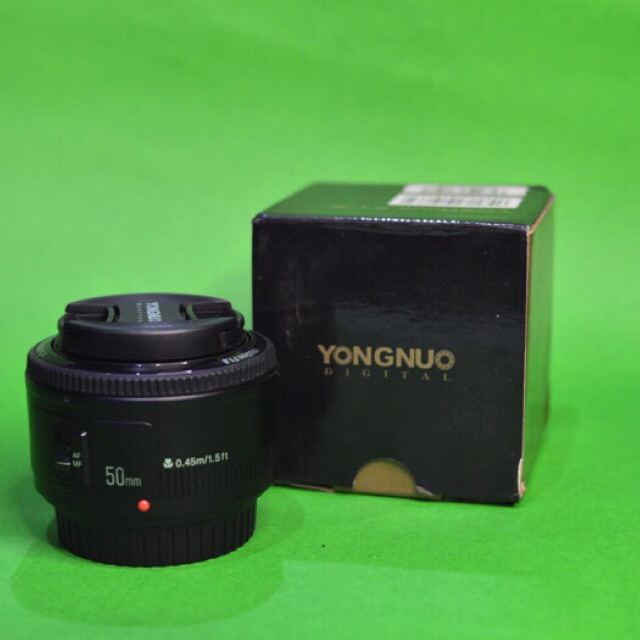 lensa fix canon 50mm f1.8 yongnuo
