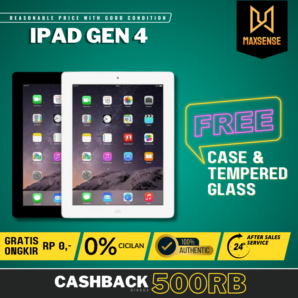 IPAD 4 64GB 32GB 16GB WIFI ONLY WIFI CELLULAR SECOND