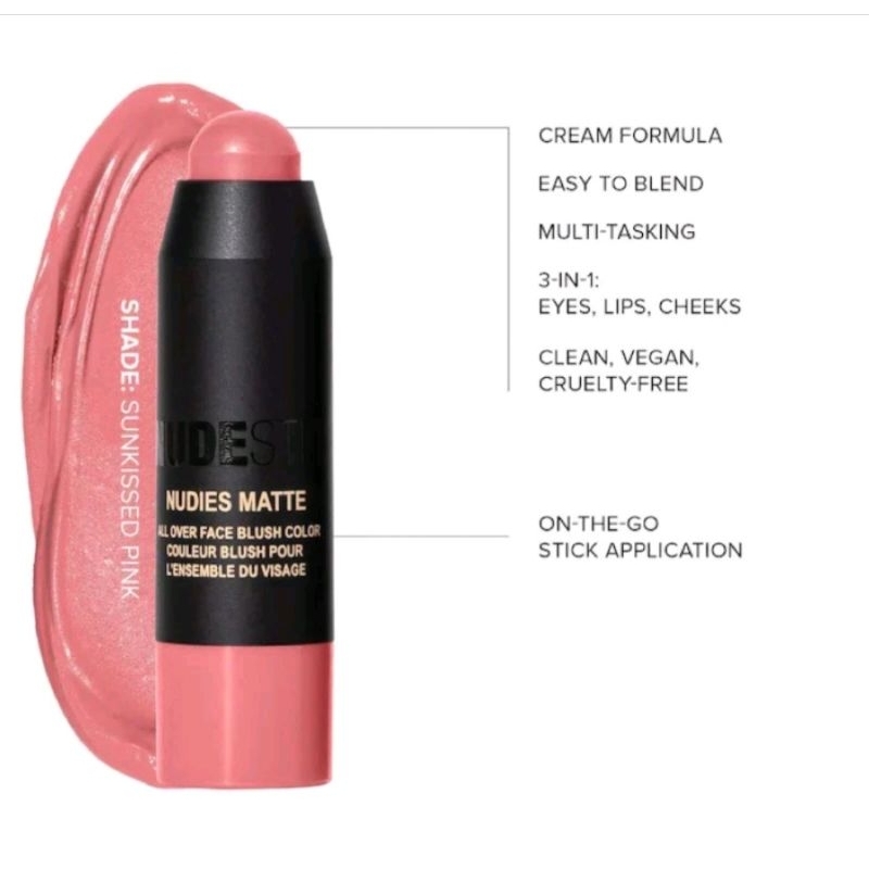 Nudestix Nudies Matte All Over Face Color Blush & Bronze Mini Size