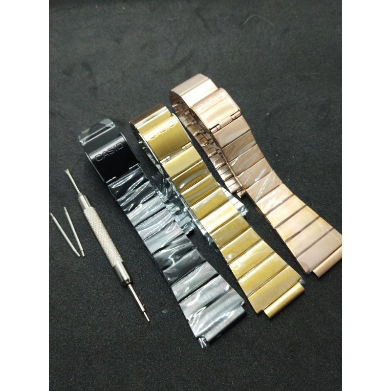 Strap Tali Jam Tangan Casio Ukuran 18mm Tali Rantai Jam Tangan Casio W218H F91 F200 AE1000 AE-1000