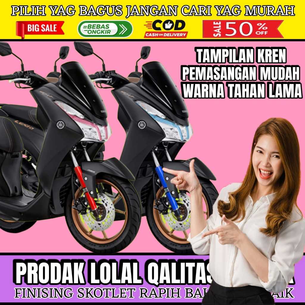 Cover Shock Yamaha Lexi, Cover Shock Depan Lexi