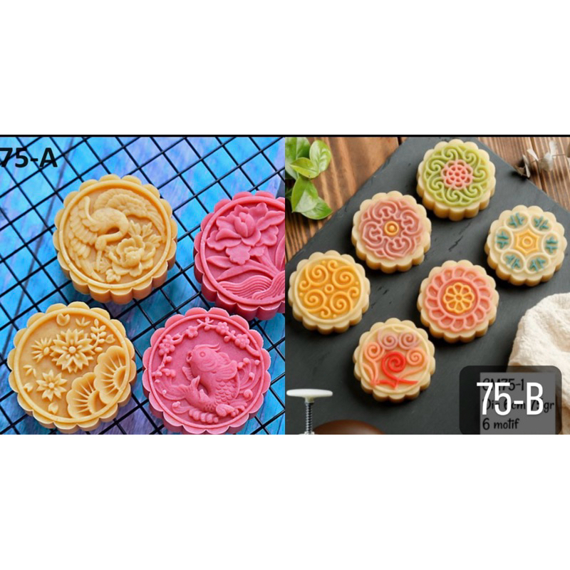 cetakan mooncake 75gr mooncake mold cetakan kue bulan