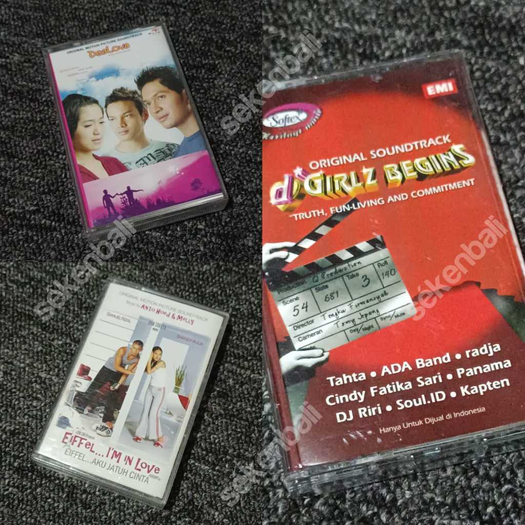 Kaset Pita Original Soundtrack Film Indonesia Jadul Tahun 2000 - Kaset Tape Lagu Lawas Generasi 90an