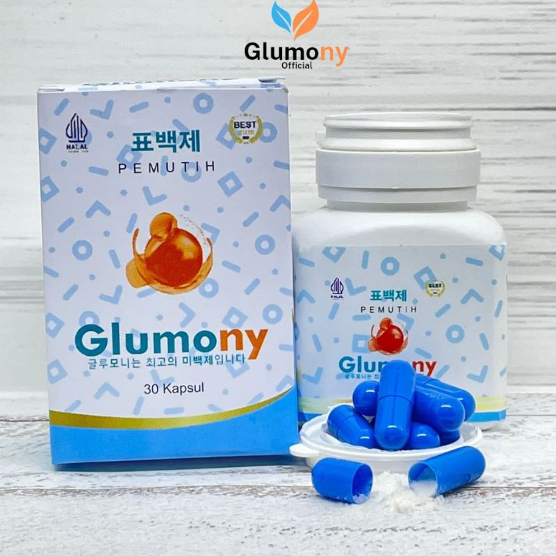 GLUMONY KOREA ORIGINAL WHITENING | PEMUTIH BADAN | PERAWATAN KULIT ISI 30 KAPSUL