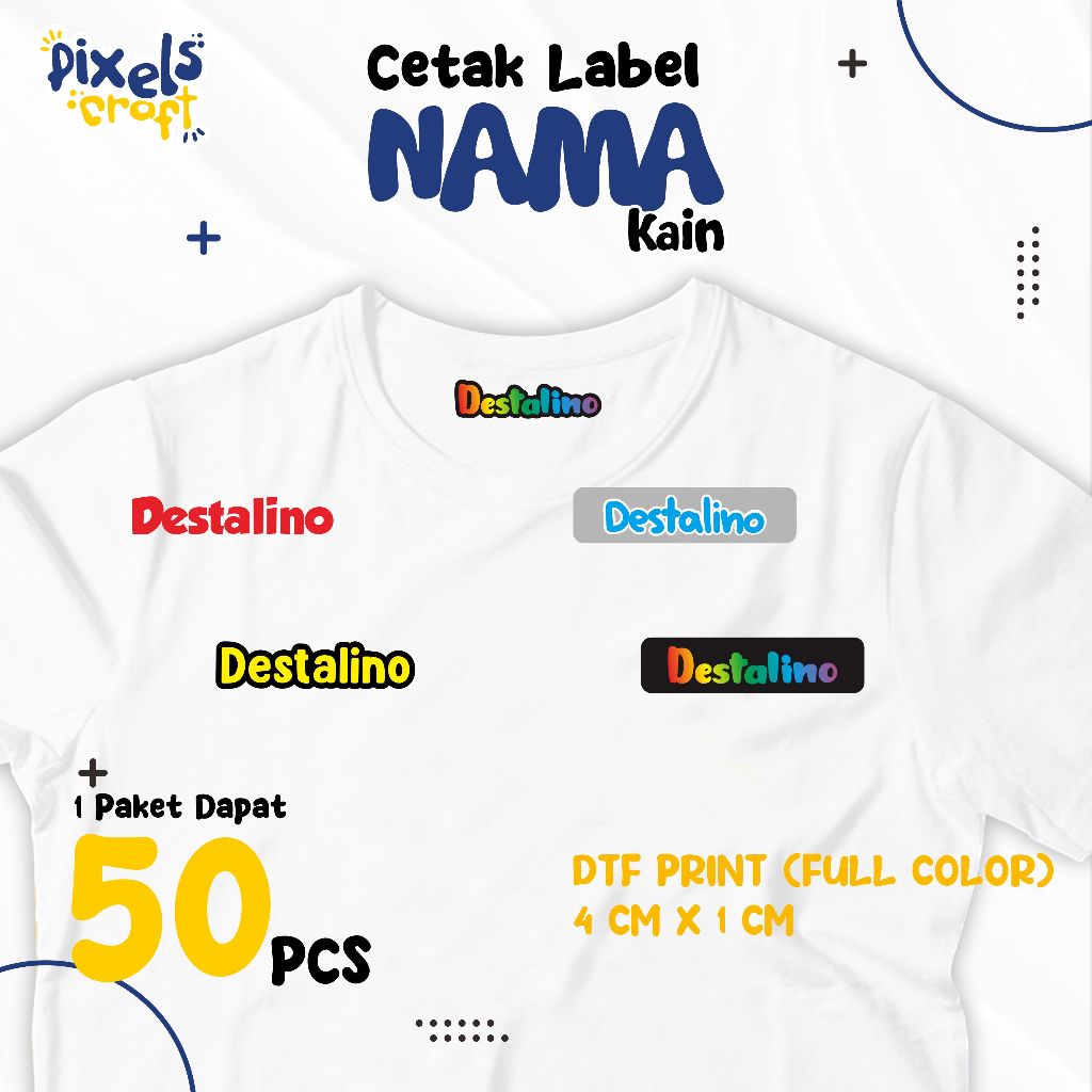 

STIKER LABEL NAMA KAIN CUSTOM/ STIKER NAMA KAIN