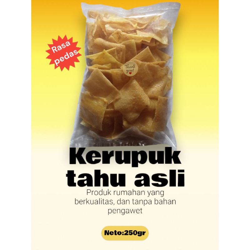 

kerupuk tahu mentah pedas 250gr