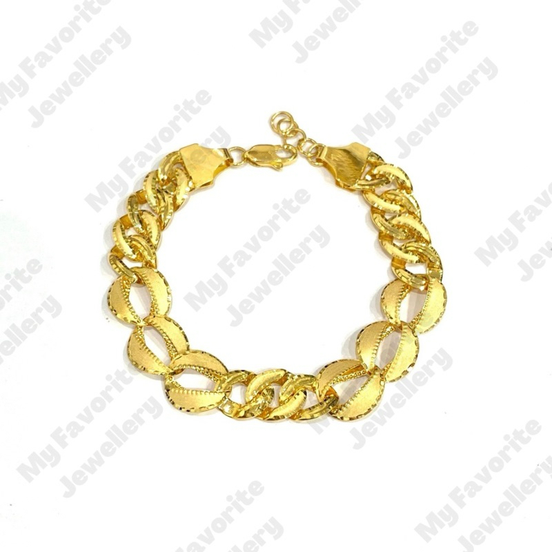Gelang Sisik Naga Rantai Dove EMAS ASLI Kadar 700 16K