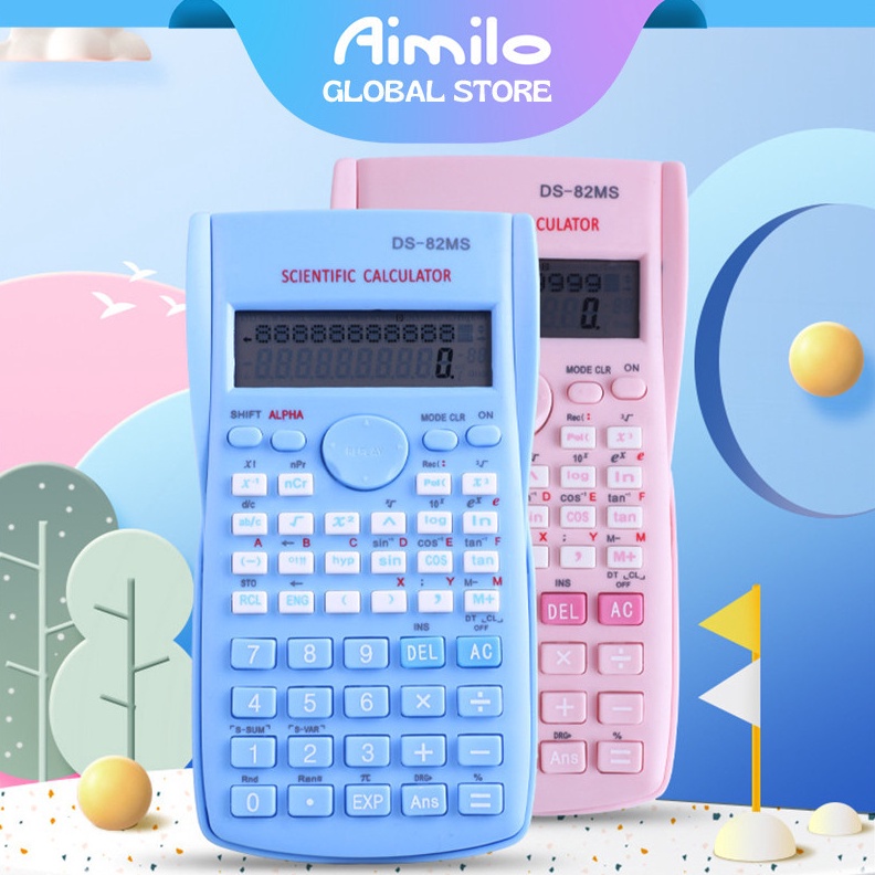 

KODE C16E READY Aimilo Kalkulator Scientific Calculator 24 Fungsi Kalkulasi 3 Warna