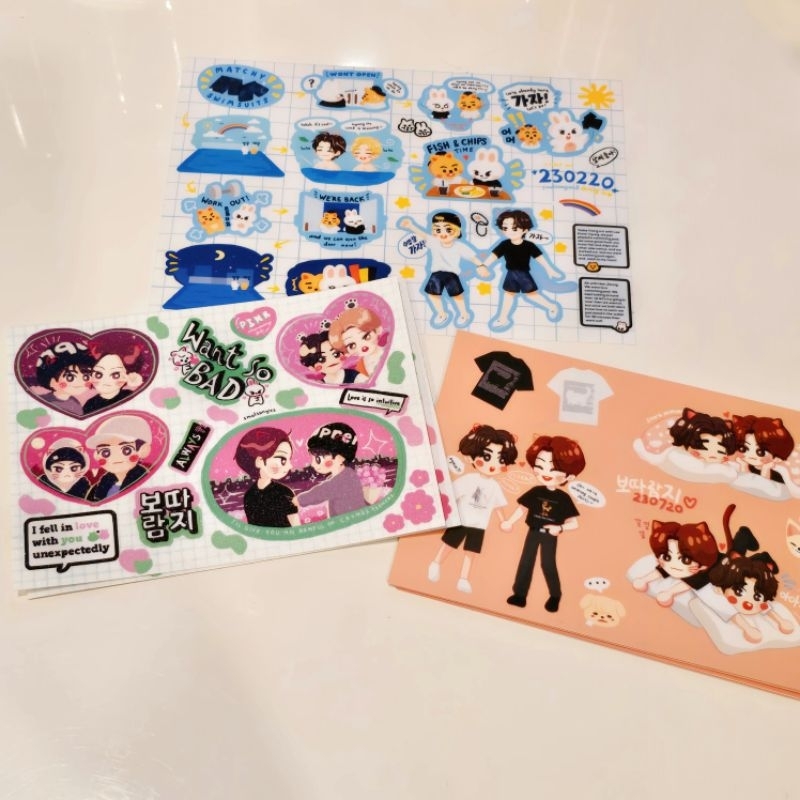 

Minsung Boddaramji Sticker Sheets A5 A6 smolsungies