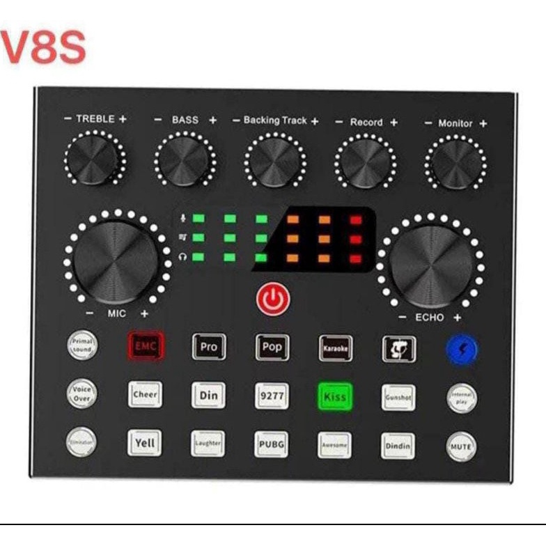 Soundcard V8S Souncar Bluetoot Audio Usb External Souncard V8S r W7S3