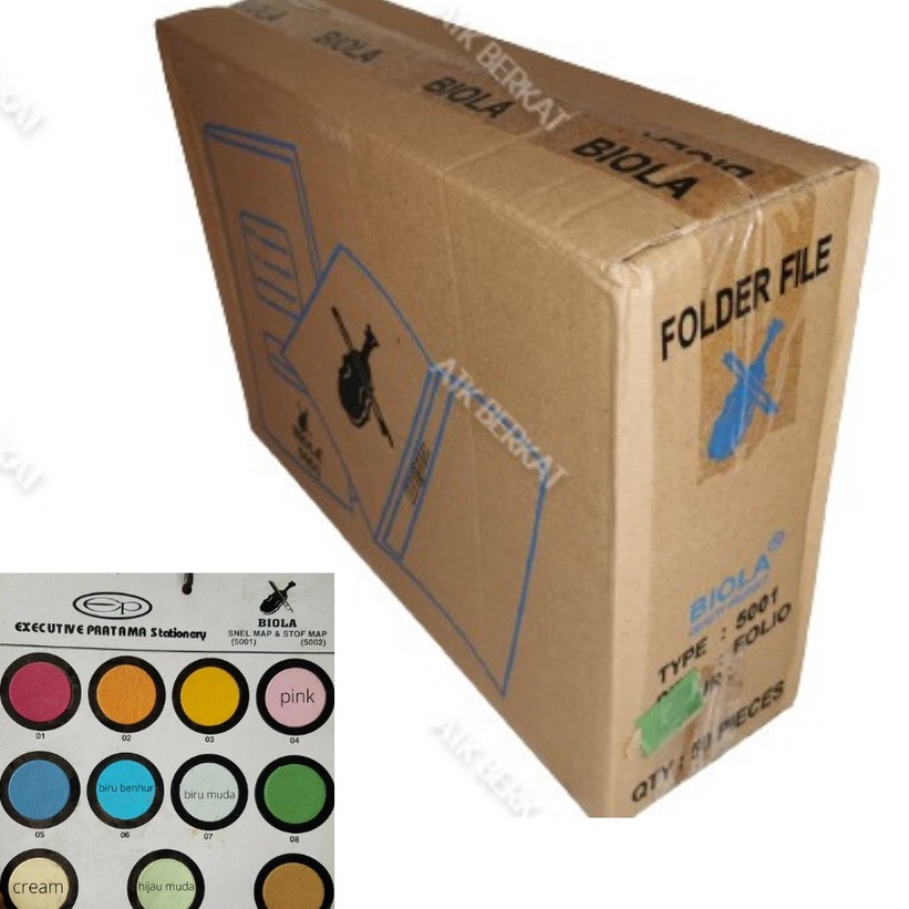 

KODE R82A Map kertas stofmap stopmap Biola 51 Snelhecter