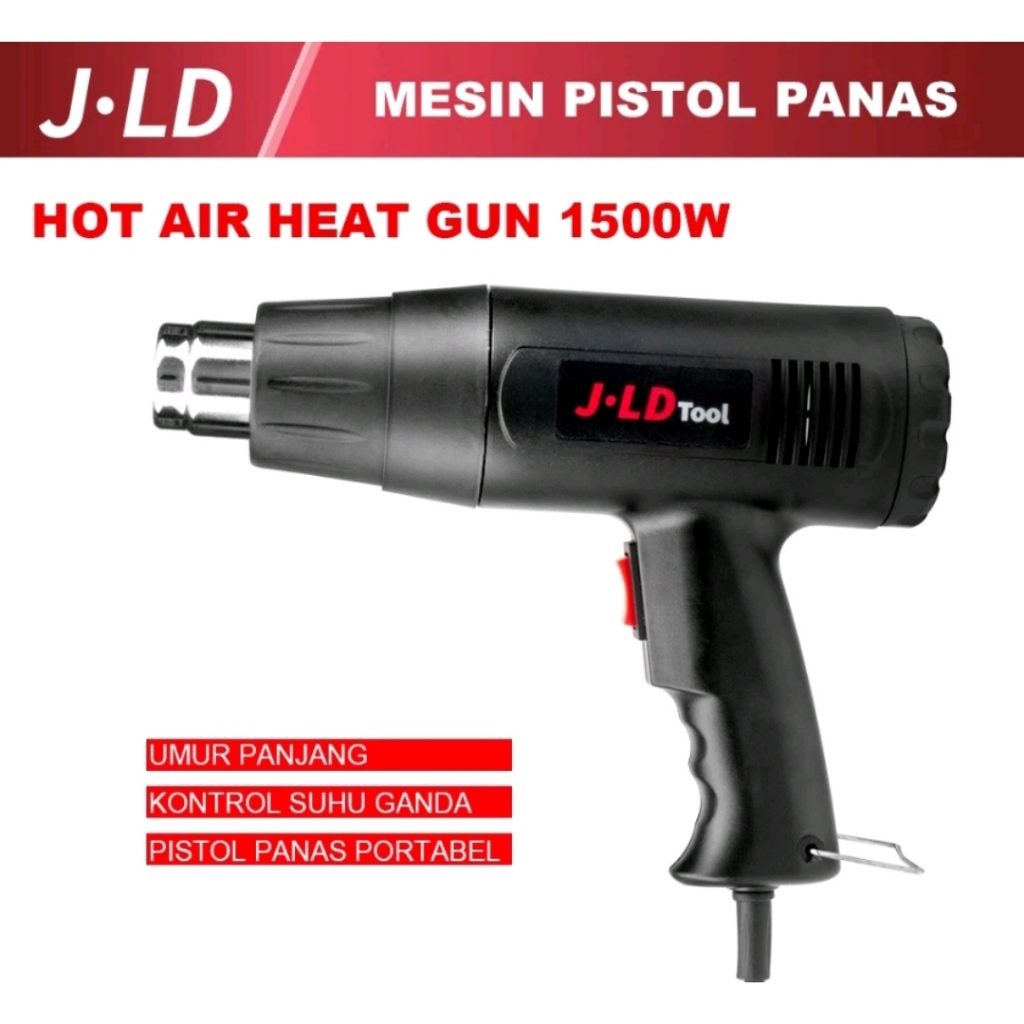 JLD Hot Air Heat Gun - hot gun jld 1500Watt pemanas kontrol suhu